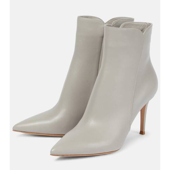 Gianvito Rossi Levy 85mm Ankle Boots in Shadow35.5 - Picture 4 of 5
